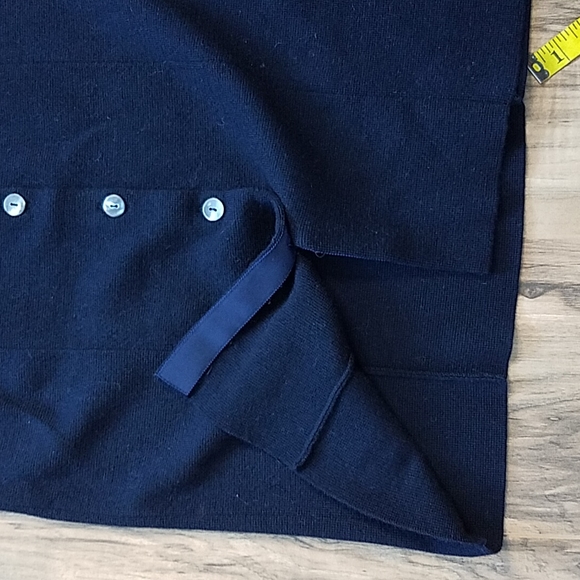 Brooks Brothers Italian Merino Navy Sweater Skirt - Picture 6 of 9